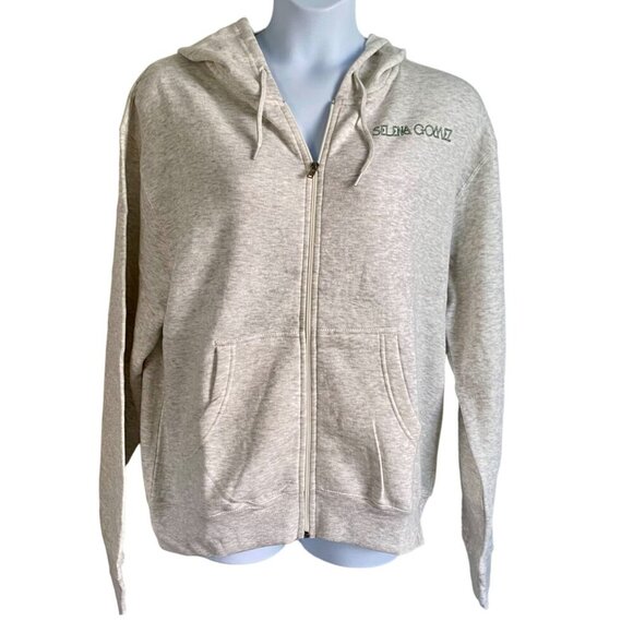Selena Gomez Gray Floral Full Zip Hoodie Women's Plus Size 1X 2X 3X NEW NWT - Picture 4 of 14